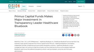 Primus Capital Funds Makes Major Investment in Transparency ...