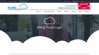 Billing Portal Login - Pure Cloud Solutions