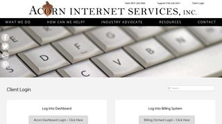 Client Login - Acorn Internet Services