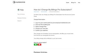 How do I Change My Billings Pro Subscription? Billings Pro