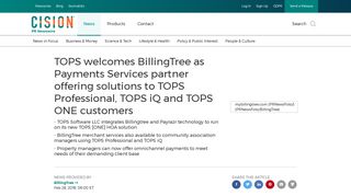 TOPS welcomes BillingTree as Payments Services partner offering ...
