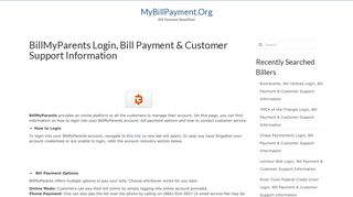 BillMyParents Login, Bill Payment & Customer Support Information