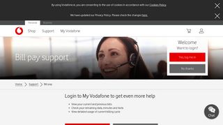 See our most popular Bill pay support topics | Vodafone
