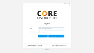 Core Sign In