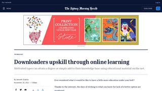 Downloaders upskill through online learning - Sydney Morning Herald