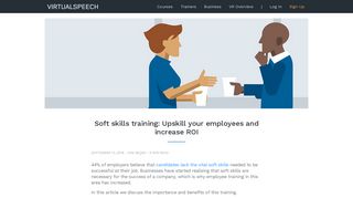Soft skills training: Upskill your employees and increase ROI
