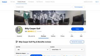 Working at Billy Casper Golf: Employee Reviews about Pay & Benefits ...