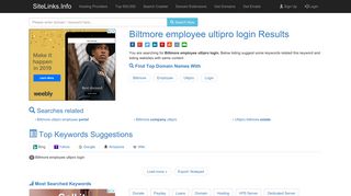Biltmore employee ultipro login Results For Websites Listing