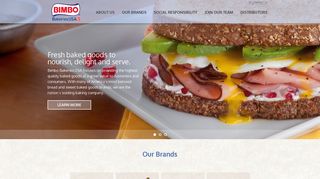 Bimbo Bakeries USA: Mobile Home Page