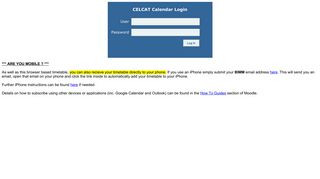 CELCAT Calendar Login - BIMM