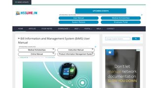 Bill Information and Management System (BiMS) User Manual ...