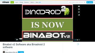 Binabot v2 Software aka Binadroid 2 software on Vimeo