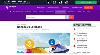 Binance vs Coinbase: Learn What's the Better Alternative? - BitDegree