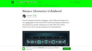 Binance Alternative: Cobinhood – Hacker Noon