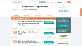 Binance.com Coupons - Save 50% w/ Feb. 2019 Promos, Discounts