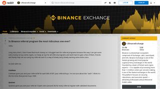 Is Binance referral program the most ridiculous one ever ...