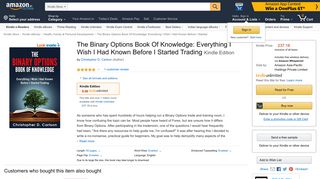 The Binary Options Book Of Knowledge: Everything I ... - Amazon.in
