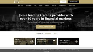ETX Capital: Forex, Indices, Commodities & CFD Trading