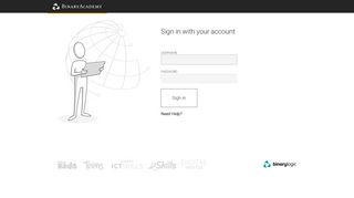 Sign in with your account - Binary Academy