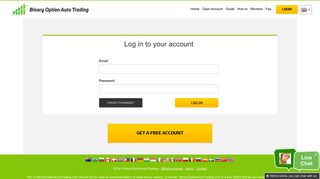 Log in to your account - Binary Option Auto Trading