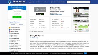 Is BinaryTilt a Scam? Beware, Read this Broker Review Now