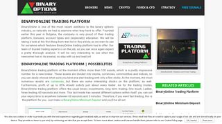BinaryOnline Trading Platform | Trade and enjoy profits!