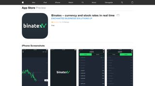 Binatex – currency and stock rates in real time on the App Store