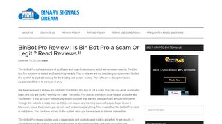 BinBot Pro Review : Is Bin Bot Pro a Scam Or Legit ? Read Reviews !!