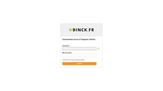 Accès clients - Binck.fr