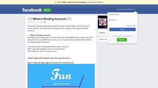 What is Binding Account     | Facebook