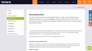 Domainservices - Binero