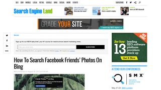 How To Search Facebook Friends' Photos On Bing - Search Engine ...