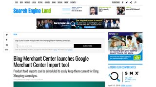 Bing Merchant Center launches Google Merchant Center Import tool ...