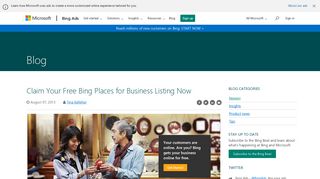 Claim Your Free Bing Places for Business Listing Now - Bing Ads