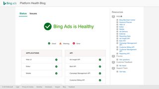 Bing Ads Platform Health Blog