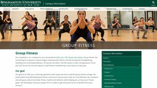 Group Fitness - Campus Recreation | Binghamton University