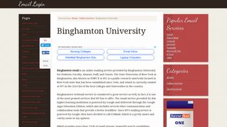 Binghamton University Email Login – bmail.binghamton.edu Sign In