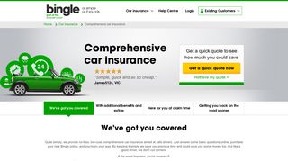 Cheap Comprehensive Car Insurance Cover - Bingle