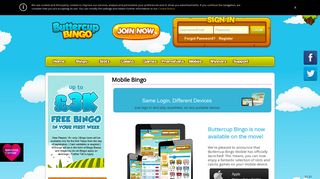 Mobile Bingo | Buttercup Bingo