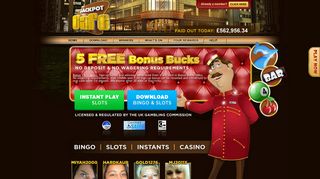 Jackpot Café UK - 5 Free Bonus Bucks, Online Bingo Casino Games ...