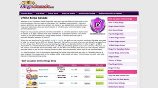 Online Bingo Sites Canada - Best Real Money Canadian Bingo ...