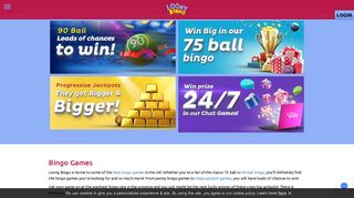 Bingo Games | Play Online at Loony Bingo & Win now!
