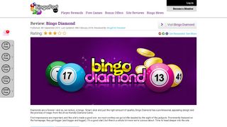Bingo Diamond Review + Player Rewards | BingoPort