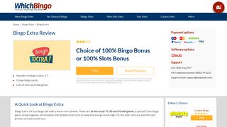 Bingo Extra reviews, real player opinions and review ratings ...