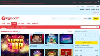 Bingo.com Casino - Play online casino games and win real money!