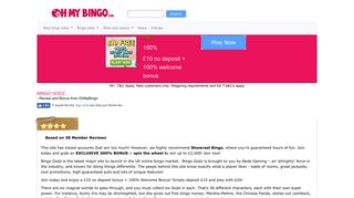 Bingo Godz | £10 No Deposit Bonus | Play Bingo Gods Now