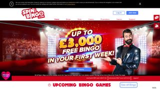 Spin and Bingo | Get up to £3,000 of Free Bingo