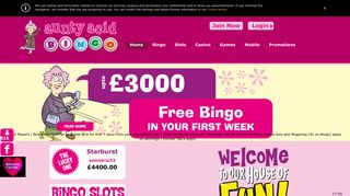 Aunty Acid Bingo - Best No Deposit Bingo Online - 300% Bingo Bonus ...