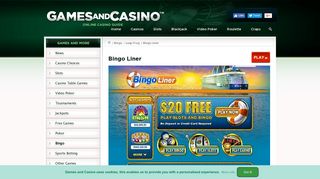 Bingo Liner - Liner, Online Bingo - Games and Casino