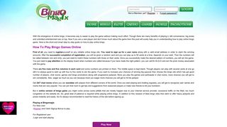 How To Play Online Bingo | Bingo Magix